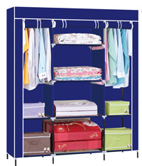 2021 Wholesale New Trending Cloth Closet Storage Bedroom Furniture Non Woven Wardrobe