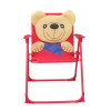Kids 3D Cartoon Bear Folding Chair with Armrest and High Back