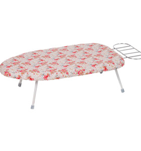 Plastic Tabletop Ironing Board with Foldable Legs and Iron Rest