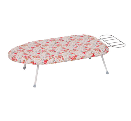 Plastic Tabletop Ironing Board with Foldable Legs and Iron Rest