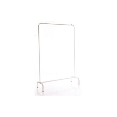 Rolling Clothing Garment Rack with Single Rod