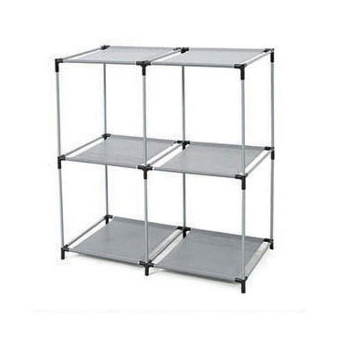 Open Shelves 2-tier 4 Cube Storage Closet