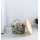 Hot Sale Multi-Function Iron Legs Side Table Solid Wooden Storage Design Living Room Basket Table