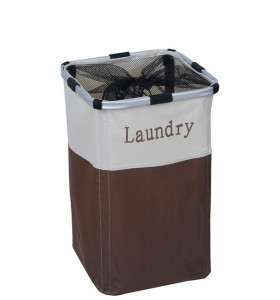 Square Foldable Laundry Hamper with Side Handles