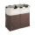 2 Sections Folding Laundry Hamper with Handle