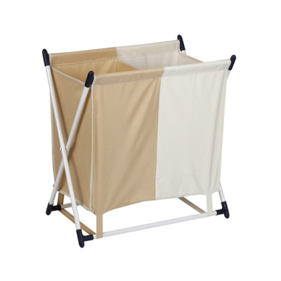 2 Sections Folding Laundry Organizer