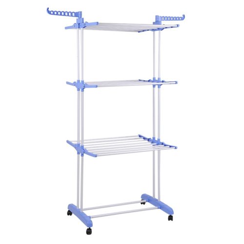 3 Tier Rolling Foldable Clothes Drying Rack