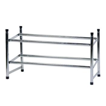 Wholesale Good Quality Entryway Shelf Cabinet With 4 Tiers Durable Steel Chrome Shoe Shelves