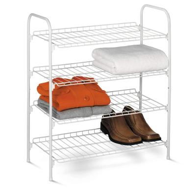 Living Room Furniture 4 Tiers Simple Modern Storage Stackable rack shoe