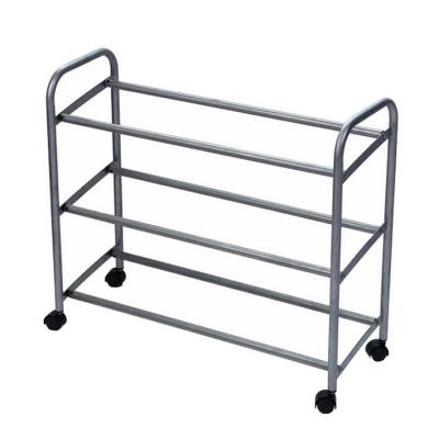 Metal Rolling 3 Tier Shoe Rack