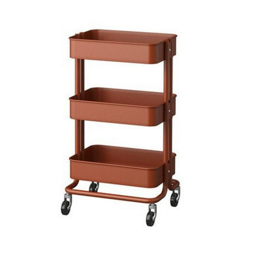 3 Tier Metal Multifunction Rolling Storage Cart