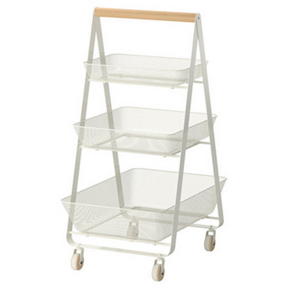 3 Tier Triangle Shape Rolling Storage Cart