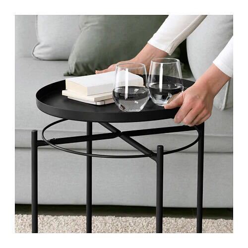 Nordic Metal Coffee Side Table with Round Tray Table