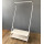 Single Rod Garment Rack with 2 Tier Shoe Bench