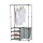 Multifunctional Iron Pipe Standing Coat Rack Shoe Rack Laundry Hamper Clothes Garment Rack for Clothes