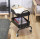 Metal Movable Serving Trolley Cart with Handle