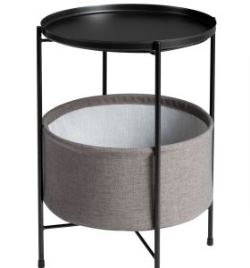 Popular Modern End Tables Metal Portable Coffee Tray Side Sofa Round Table With Bag