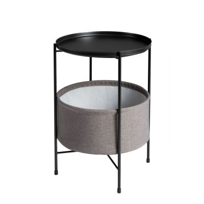 Popular Modern End Tables Metal Portable Coffee Tray Side Sofa Round Table With Bag