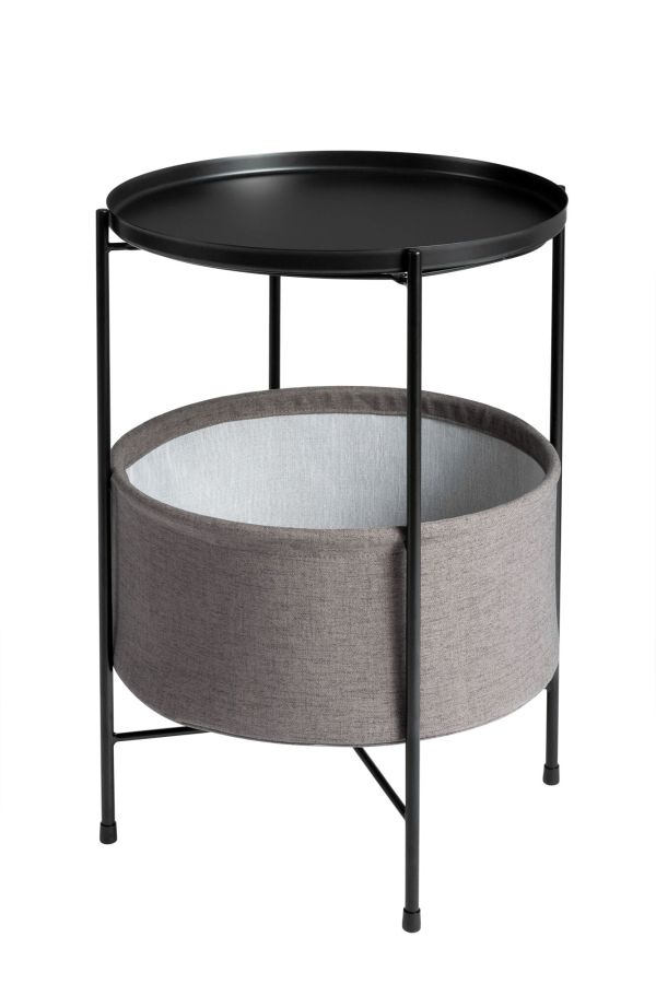 Popular Modern End Tables Metal Portable Coffee Tray Side Sofa Round Table With Bag