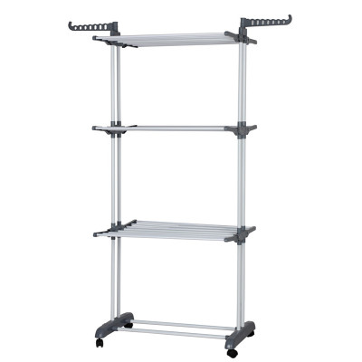3 Tier Rolling Foldable Clothes Drying Rack