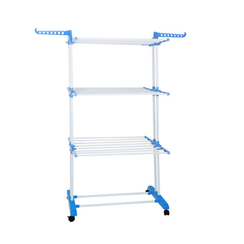 3 Tier Moveable Foldable Clothes Drying Rack