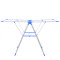 Wholesale colorful Foldable Airfoil Balcony Metal Adjustable Height Cloth Drying Rack Laundry