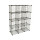 DIY 12 Cubes Closet Cabinet Wire Shelf Simple Metal Storage Stacking Racks