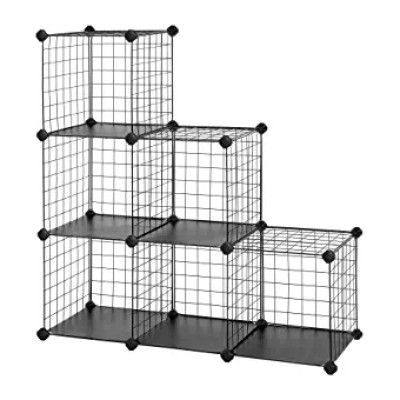 Metal Wire Storage Cubes Modular Shelving Cabinet DIY Closet Storage Rack