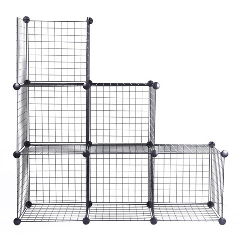 Metal Wire Storage Cubes Modular Shelving Cabinet DIY Closet Storage Rack