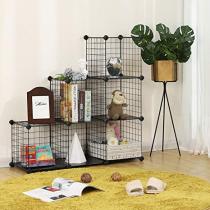 Metal Wire Storage Cubes Modular Shelving Cabinet DIY Closet Storage Rack