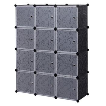 Wholesale Large Cube Storage 12-Cube Organizer Shelves Clothes Dresser Closet Organizer Cabinet