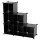 Easy assemble Multipurpose bedroom 6 Cubes Storage  Plastic Display Shelf