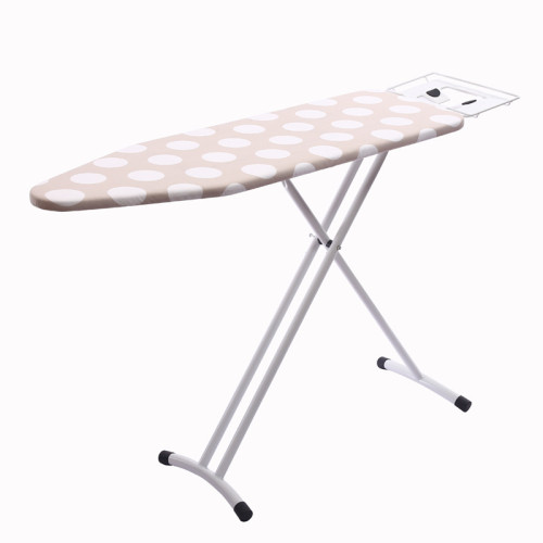 Iron Tube Cotton Cover Adjustable Height Ironing Board Folding Knitted Cotton,steel Mesh and Silicone Mat 60-80cm 90x30cm Modern