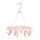 Best Selling Rounded Shape Multifunctional Sock Plastic Hanger With 12 Clips