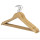 Factory Wholesale Natural Color Clothing Wood Hanger With Swivel Hook