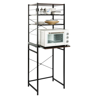Kitchen Organization Iron Microwave&Oven Shelf Rack with Removable Shelf