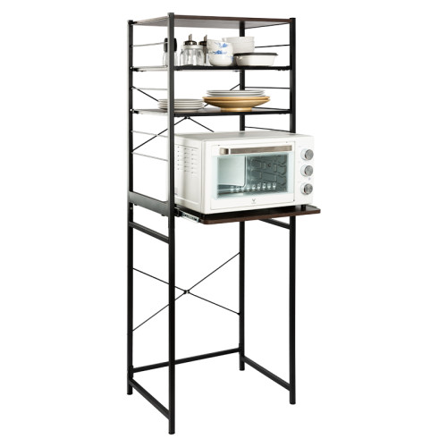 Kitchen Organization Iron Microwave&Oven Shelf Rack with Removable Shelf