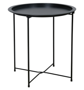 Good Quality Detachable tray Sofa Side Table Tray Table Coffee Table Black