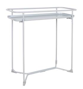 Nordic Iron Wire Frame Rectangular Side Flower End Table White Coffee Table