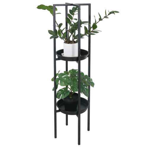 New Black Metal Plant Rack Planter Pot Display Modern Plant Flower Stand Rack