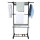 4 Tiers Indoor Outdoor Foldable Standing Stainless Steel Clothes Laundry Drying Racks With Wheels