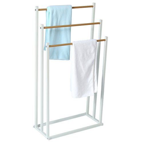 Wholesale OEM Bathroom 3 Tier Stand Metal Towel Rack With Powder Coating