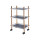 Popular Carts And Trolleys Utility Wooden Home Trolley Storage Rack Plastic Utility Cart