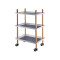 Popular Carts And Trolleys Utility Wooden Home Trolley Storage Rack Plastic Utility Cart