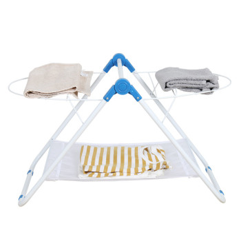 Metal Light Tabletop Laundry Drying Rack for Bathtube Multifunctional Light Folding Iron White Shrink Wrap Support Morden 1.06kg