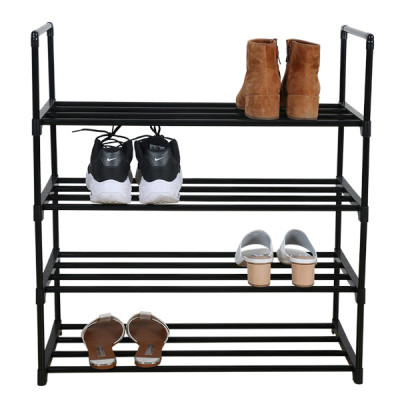 Modern Style 4-tier Shoe Rack Storage Organizer for Home Stackable Indoor Shoe Rack Storage
