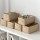 Jute Fabric Stackable Foldable Storage Cube Basket Bins, Storage Box