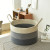 Home Foldable Woven Universal Storage Cotton Rope Laundry Basket Tricolor Storage Basket