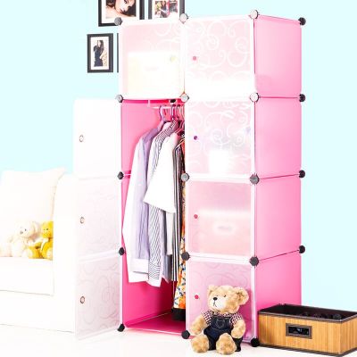 Amoires Easy to Assemble Multipurpose Bedroom 8 Cubes Storage Foldable