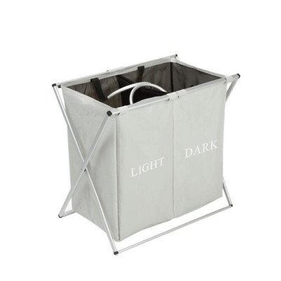 2 Grid Oxford Foldable Storage Bin/Laundry Hamper Basket Bag With Handle